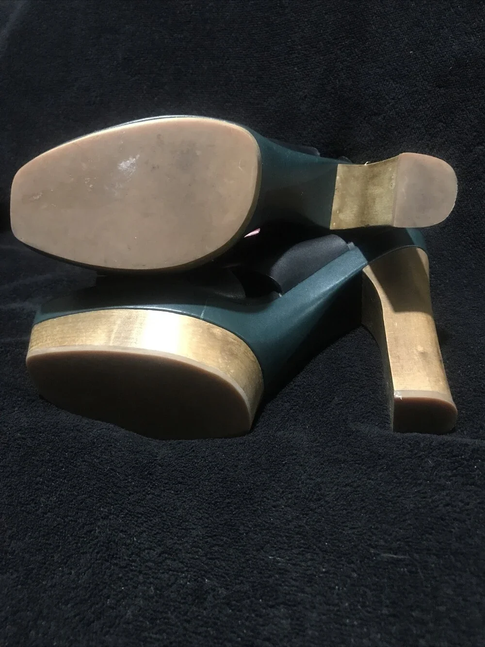 Marni at H&M Schuhe Pumps High Heels Holz / Leder EUR Gr. 40 size US 9 size UK 7